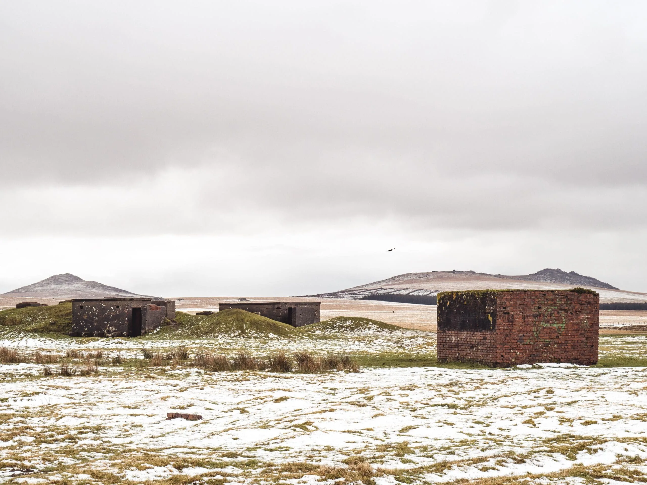Abandoned wartime buildings, Davidstow Airfield, Bodmin Moor, Nr. Camelford, Cornwall