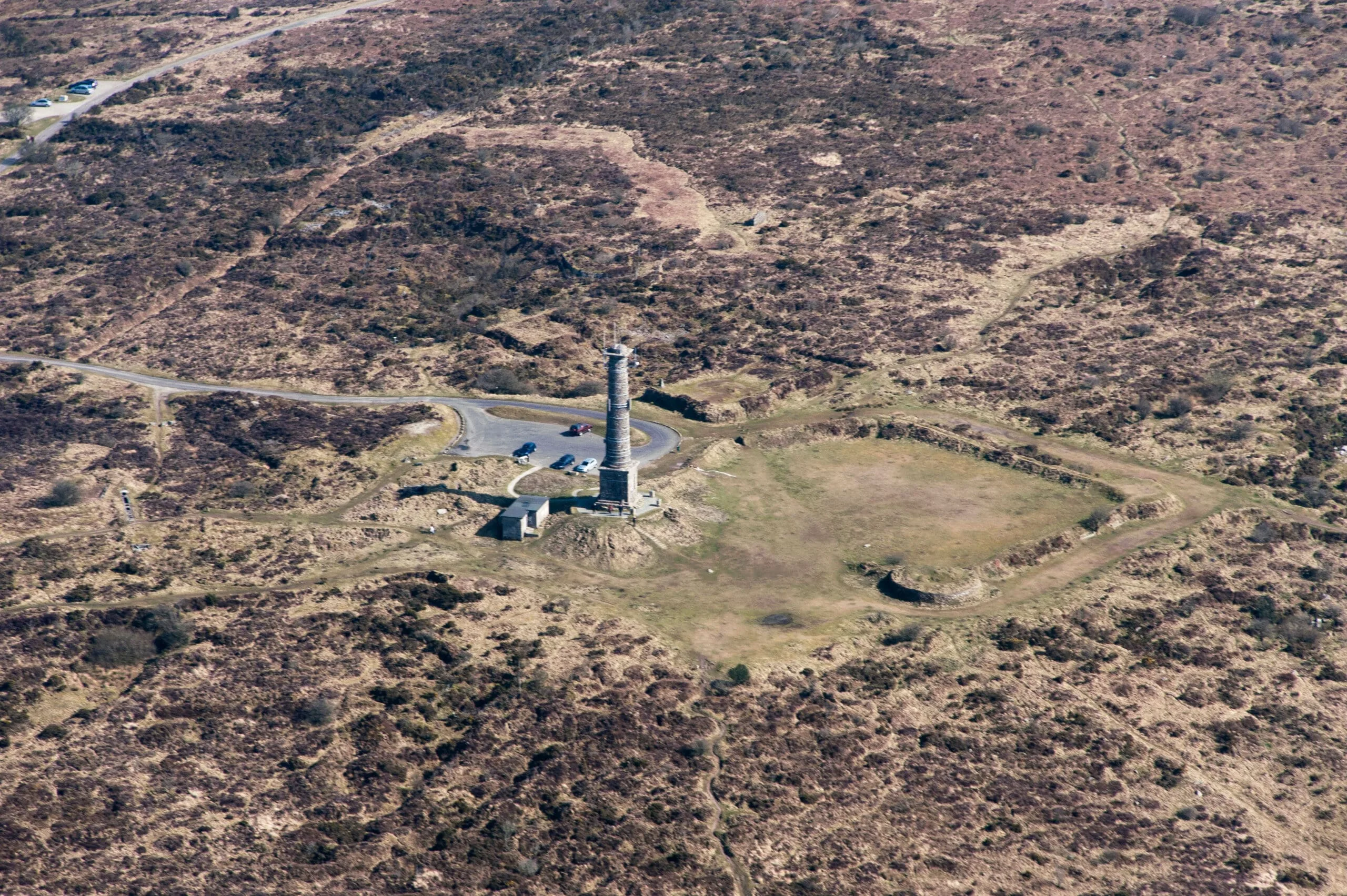 The mine chimney, Kitt Hill , Nr. Callington, Cornwall