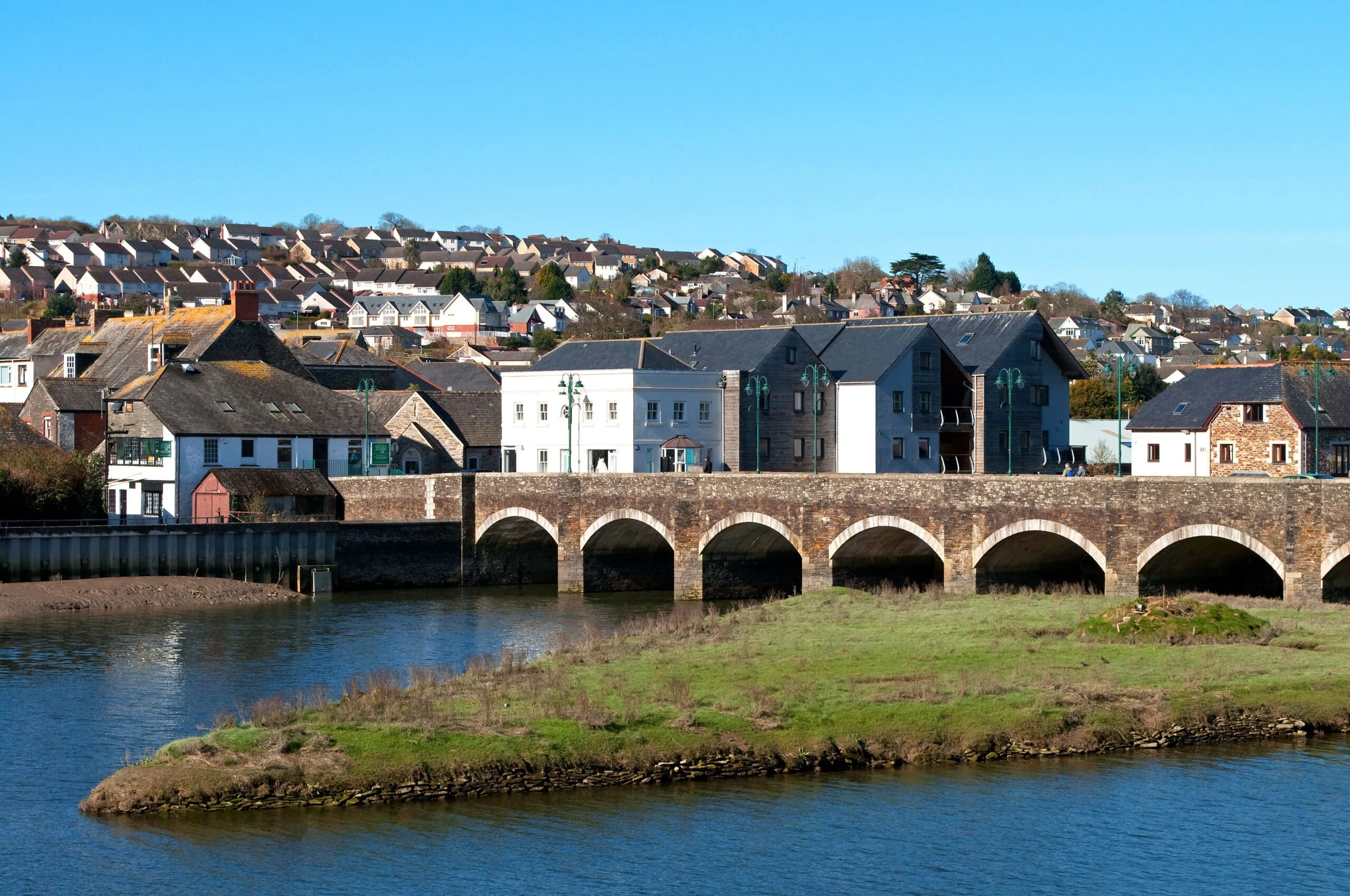 The Old Bridge, over the River Camel, Wadebridge, Cornwall