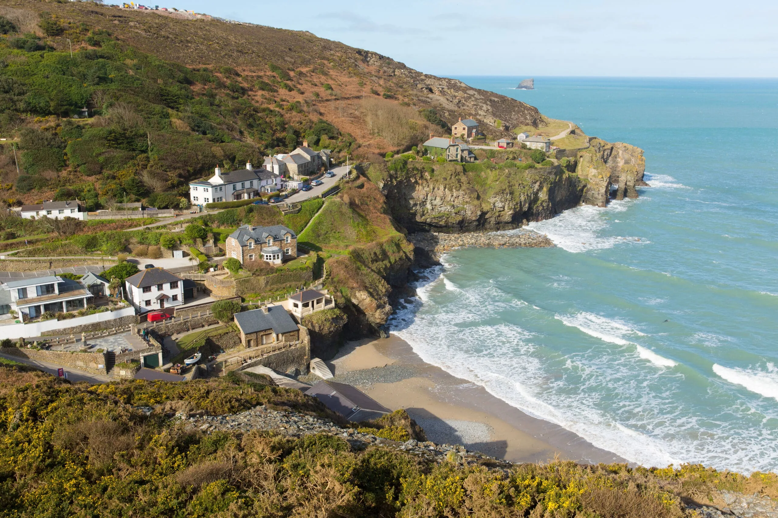 The beach at St Agnes, Cornwall