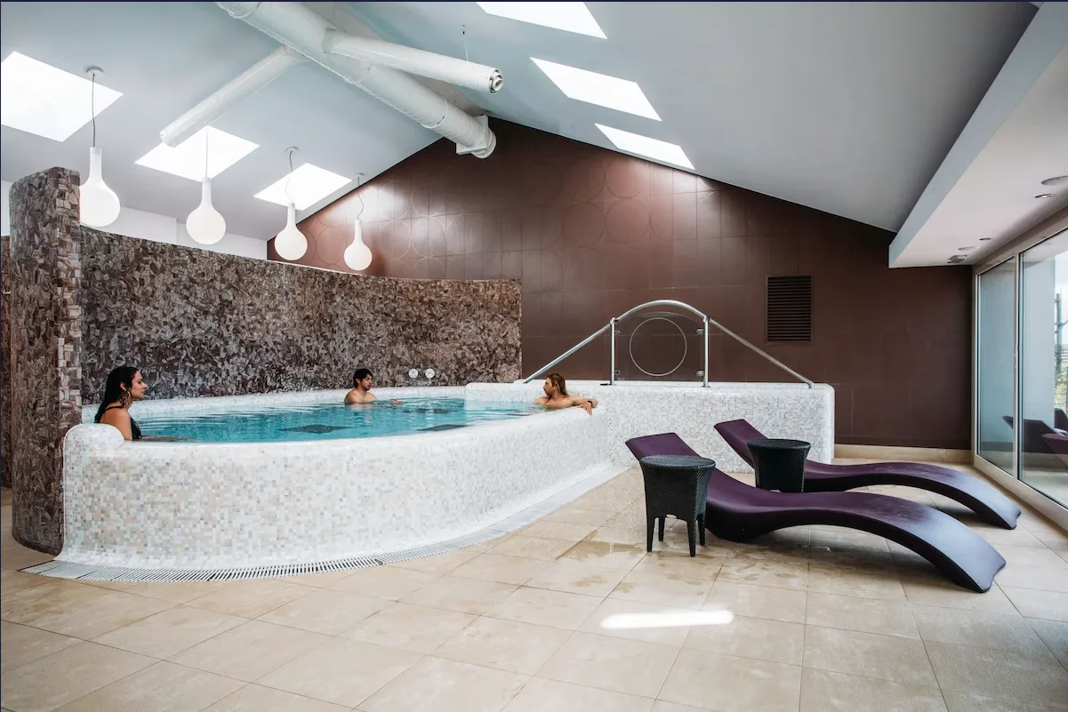 Indoor spa pool at the Bedruthan Hotel & Spa, Cornwall