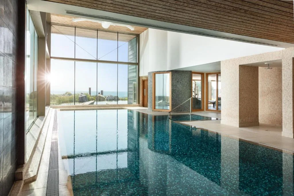 Indoor Pool at The Scarlet Hotel, Cornwall